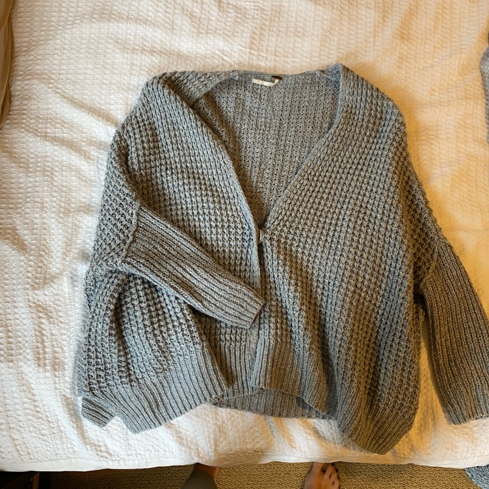 Free People Baby Blue Cardigan